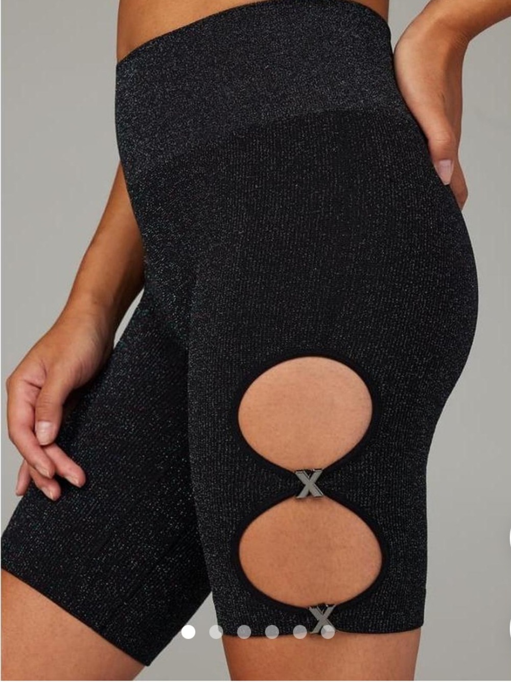 Savage x Fenty Sparkle Cutout Bike Shorts